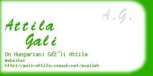 attila gali business card